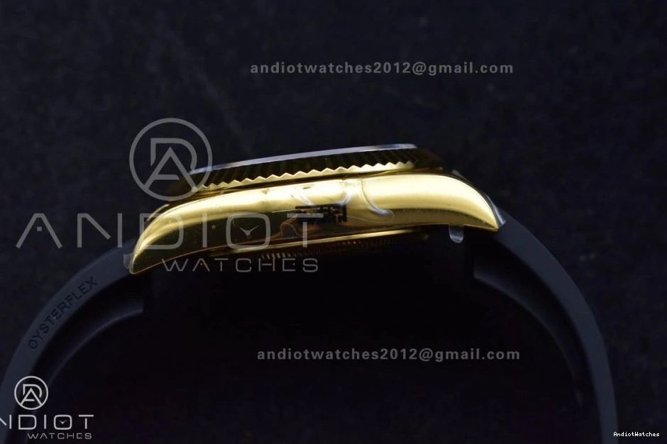 Edition Strap Black Durable 1098 (Gain Weight) YG Oysterflex Sky-Dweller Best 336238 on A23J ZF 1:1 Dial 0101